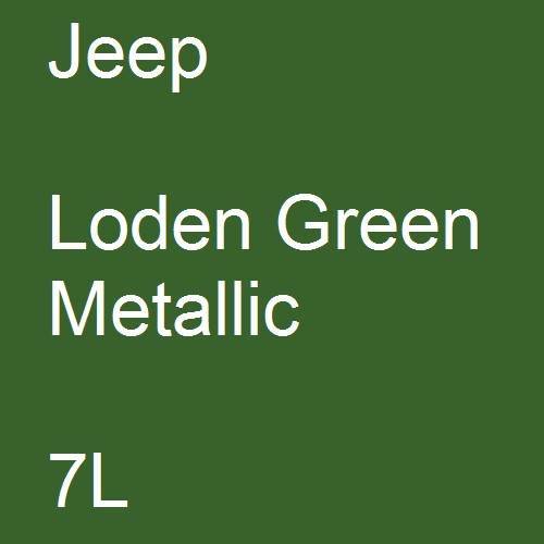 Jeep, Loden Green Metallic, 7L.